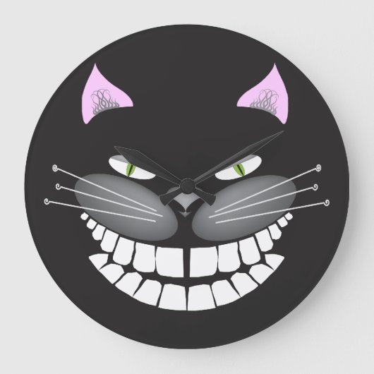 Chester the Cheshire Cat Clock Grote Klok (Voorkant)