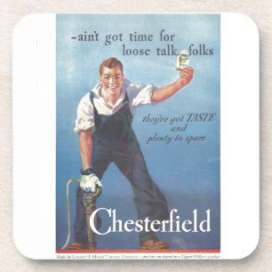 Chesterfield Cigarette Adverteren 1936 Bier Onderzetter