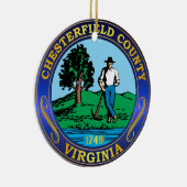 Chesterfield County Keramisch Ornament (Rechts)