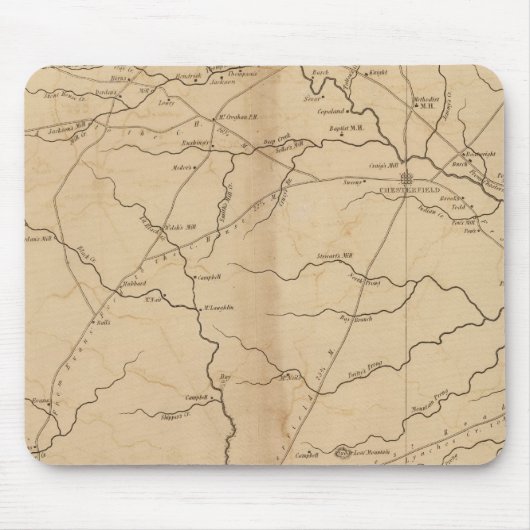 Chesterfield District, South Carolina Muismat (Voorkant)