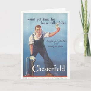  Chesterfield sigaretten advertentie Kaart