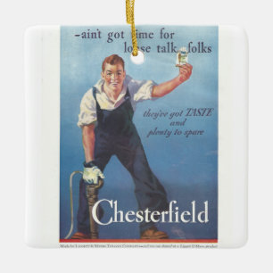  Chesterfield sigaretten advertentie Keramisch Ornament
