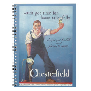 Chesterfield sigaretten advertentie Notitieboek