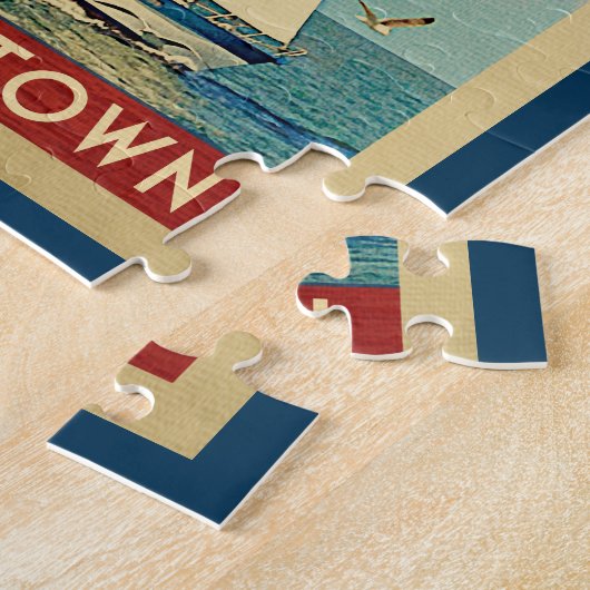 Chestertown Jigsaw Puzzle Voilier Retro Maryland (Côté)