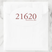 Chestertown Zipcode Sticker (Tas)