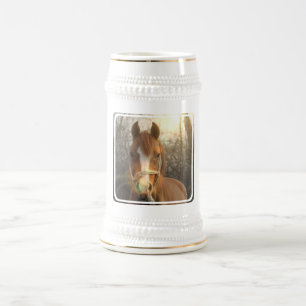 Chestnut Arab Horse Beer Stein Bierpul