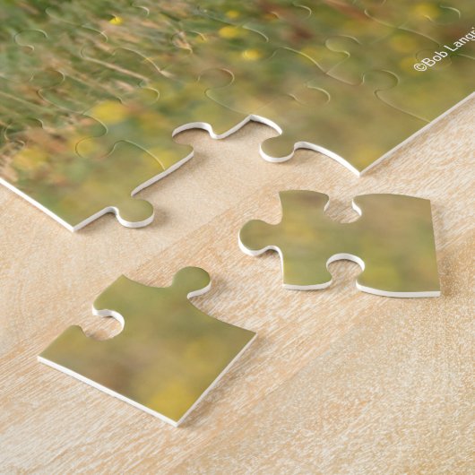 Chestnut Arab Stallion Mane en Tail stromend Legpuzzel (Zijkant)