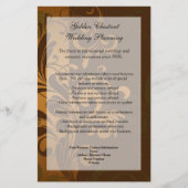 Chestnut Brown/Gold/Green Program, Menu of Flyer (Voorkant)