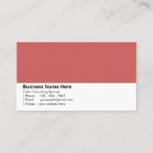 Chestnut Brown | "Warmte van het Bos"  Visitekaartje (Achterkant)