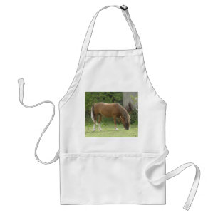 Chestnut bruine paarse graaspron standaard schort