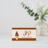 Chestnut Chocolate Brown glace Carte de visite (Debout devant)