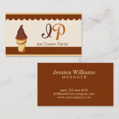 Chestnut Chocolate Brown glace Carte de visite (Devant / Derrière)