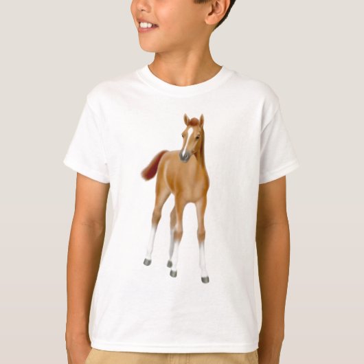 Chestnut Foal Kinder T-Shirt (Voorkant)