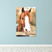CHESTNUT HORSE CANVAS AFDRUK (Insitu (Houten vloer))