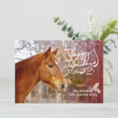 Chestnut Horse Cartes photos de vacances (Debout devant)