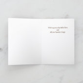 Chestnut Horse Portrait Vaderdag Kaart (Binnen)