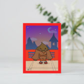 Chestnut in het Briefkaart kimono (Staand voorkant)