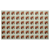 Chestnut Morgan Horse Sage Green Stof (Yard (91,4 cm))