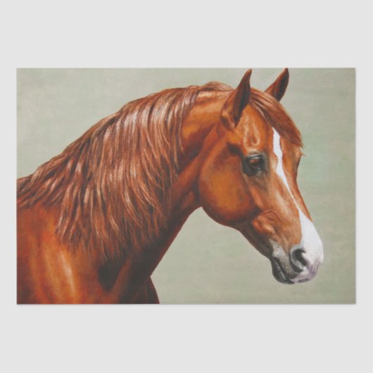 Chestnut Morgan Horse Tissuepapier (Voorkant)