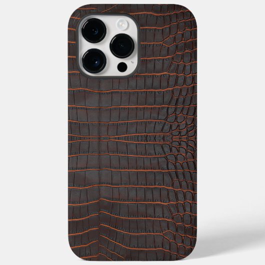 Chestnut Nile Crocodile Texture Print Case-Mate iPhone Case (Achterkant)