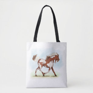Chestnut Overo Skewbald Horse Draagtas