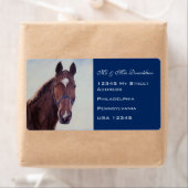 Chestnut Paard Etiket (Insitu)