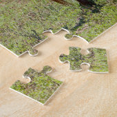 Chestnut paard in een veld legpuzzel (Zijkant)