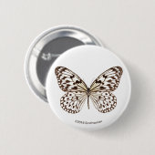 Chestnut Tiger Butterfly Ronde Button 5,7 Cm (Voorkant /achterkant)