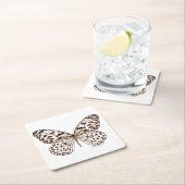 Chestnut Tiger Butterfly Vierkante Kartonnen Onderzetter (Insitu)