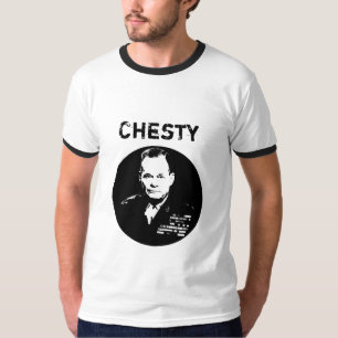 Chesty Puller — zwart en wit T-shirt