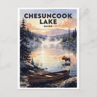 Chesuncook Lake Maine Reis Reclame Briefkaart