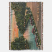  Chetek Wisconsin Throw Blanket Deken (Voorkant Verticaal)