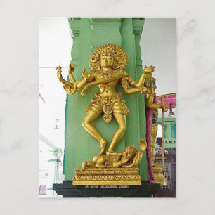 Chettiar Hindu tempel, hindoe god Briefkaart