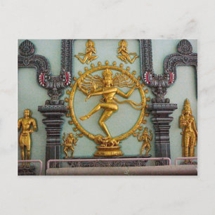 Chettiar Hindu Temple, beeld van Shiva Briefkaart