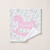 Cheval à bascule rose (Gant de toilette)