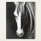 Cheval Abstrait noir et blanc personnalisé (Dos)