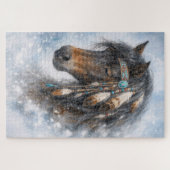 Cheval amérindien - Puzzle (Horizontal)