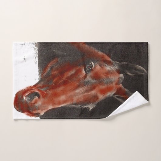 cheval amical (Serviette à main)