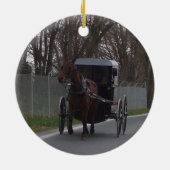 Cheval amish et ornement avec des erreurs (Dos)