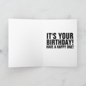 CHEVAL AMOUREUX FUNNY CARTES DE SALUT D'ANNIVERSAI (Intérieur)