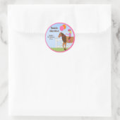 Cheval Anniversaire Fête Favoriser Stickers (Sac)