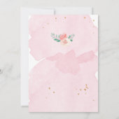 Cheval Anniversaire Invitation fille Cowgirl rose  (Dos)