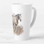 Cheval Appaloosa Américain Latte Mug (Angle droit)