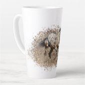 Cheval Appaloosa Américain Latte Mug (Angle gauche)