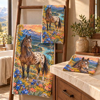 Cheval Appaloosa Fleur de la rivière sauvage
