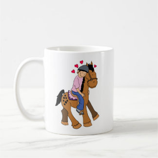 Cheval Appy Rider avec Chemise Rose - Mug