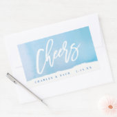 Cheval Aquarelle Mini Vin, Mini Étiquette Champagn (Enveloppe)