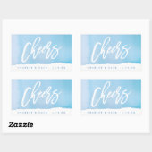 Cheval Aquarelle Mini Vin, Mini Étiquette Champagn (Feuille)