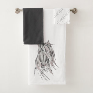 Cheval aquarelle Wild at Heart Neutre