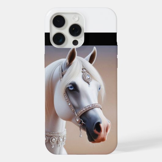 Cheval arabe blanc (Verso)